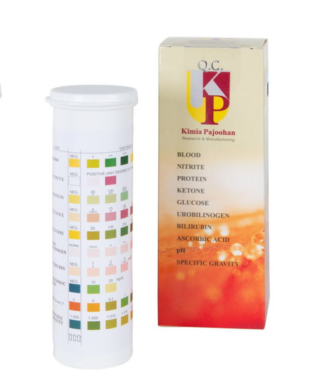 نوار ادرار کیمیا پژوهان - 10 پارامتری